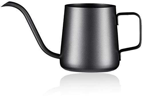 PARACITY Pour Over Gooseneck Kettle Spout Coffee TeaPot 12oz Hanging Ear Hand Blunt Long Narrow Coffee Kettle,for Coffee Maker Carafe, Camping Coffee Pot for Travel Coffee Maker Outdoor.
