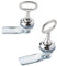 QOPAHI Triangle Wheelie Bin Lock and Key, 2 Pcs Cam Lock with Key for Gas Cupboard Electric Meter Box Cabinet Trash Bin Elevator (External Positioning)