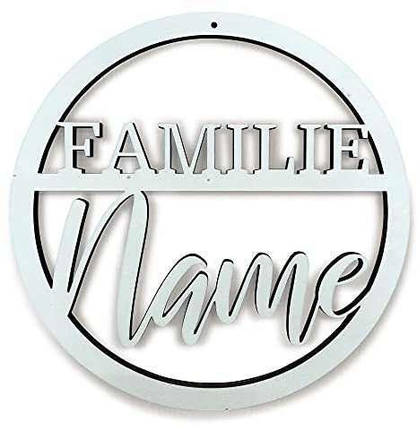 DRYSSON Plaque de porte en bois personnalisable avec nom