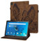 Rostsant Funda Lenovo M10/M10 HD Carcasa de Cuero PU Relieve de Mariposa con Soporte para Bolígrafo Funda Tableta para Lenovo Tab P10/M10/M10 HD TB-X505F TB-X505L TB-X605F TB-X605L - Marrón