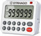 STRHAGO Digital Küchentimer Magnetisch, Kitchen Timer, Eieruhr, Lautlos/Laut Ton Alarm, Große LCD Bildschirm, Countdown Kurzzeitmesser für Studieren, Backen, Kochen, Sport (Weiß)