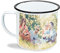 Made in Gift Taza Enamel Personalizada con Foto de Acero Inoxidable con Borde de Color y Efecto Envejecido 79mm x 89mm (Negro)