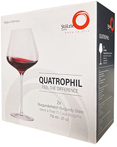 Set di 2 calici da vino Stolzle Lausitz Quatrophil Borgogna