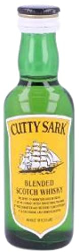 12 × Whisky Blended Cutty Sark Miniatura (Caja de 12 Botellines de 5 cl)