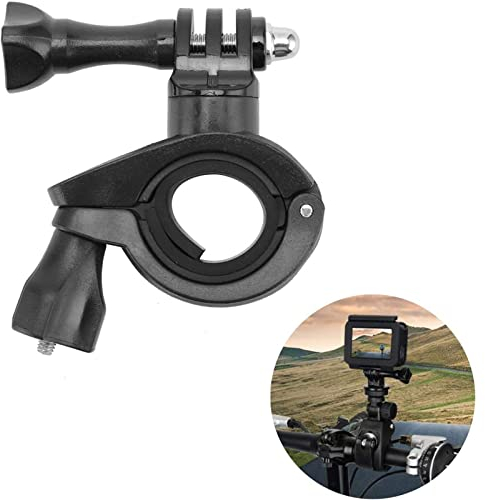 Motorrad-Lenker-Halterung,drehbare Fahrrad Handyhalterung In Sich geschlossen verschraubbar 360 Drehung Zubehör Action-Kameras für gopro Hero Stand Motorrad Fahrrad fahrradständer(Schwarz)