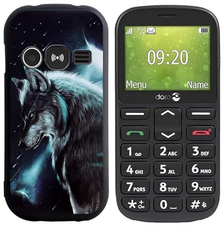 HGJTF Case for Doro 1360 (2.40 inches), Ultra Thin Case Black Soft Silicone Anti-Scratch Protective Case, TPU Bumper Cover Mobile Phone Case for Doro 1360 - WMA16