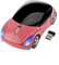 Kabellose Maus Sportwagen Design Funkmaus, 2,4 GHz 1600DPI PC Maus Laptop Maus Wireless Optische Maus mit USB Nano Empfänger, Auto Style Maus für Windows/Mac/Linux, Office Home, Geschenk, Rosa