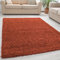 Giancasa Hochflor Teppich Wohnzimmer 160x230 cm Terra - Flauschiger Shaggy in vielen Farben für mehr Gemütlichkeit in deinem Zuhause - Ideal für Flur und Schlafzimmer