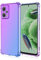 EASSGU Funda para Poco X5 5G / Redmi Note 12 5G (6.67 Inches), Carcasa Protectora de Color Degradado Transparente, Case para Teléfono Anticaída y Antiarañazos - Azul PúRpura