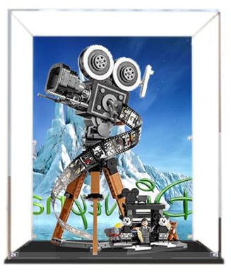 Vitrina acrílica para cámara homenaje de Lego Disney Walt Disney 43230, escaparate, protege y decora modelo con almacenamiento a prueba de polvo (fondo B)