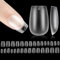 Nzakybbi Extra Short Ballerina Nageltips Kurz Nägel Tips Full Cover Soft Gel Nail Tips für Gelnägel, 240 Stück XXS Coffin Künstliche Fake Nägels Nagelspitzen mit Box, 15 Größen