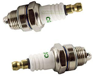 2 X Zündkerze kompatibel mit Rotfuchs RS2500, Erman EM5201, Einhell Royal RPC2045 Kettensäge
