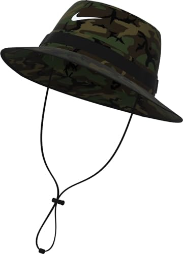 Nike Unisex U Nk Df Apex Bucket Sb Camo Cap, Medium Olive/Black/White, S EU
