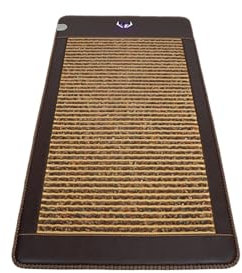 Ereada Infrared Amethyst Mat -Single 75 x 39 inches (190 x 100 cm) - 86-158°F (30-70°C) FIR Heating Pad - Natural Crystals - Negative Ions - Magnetism