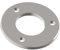 Sellon24® Edelstahl Bodenplatte Bodenflansch Pfosten Ø 42,4 mm Platte 85 mm Ronde V2A geschliffen Bodenflansch zum Schweißen Schweißen Geländer Pfostenanker Balkon Bodenbefestigung 85x42x6-S