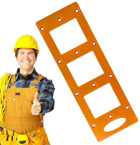 Telephone Wire Slot Template - Drywall Mounting Bracket Template Network Cable Housing Holder | Drywall Mounting Bracket Template for Bedside Table Socket or Wall Socket