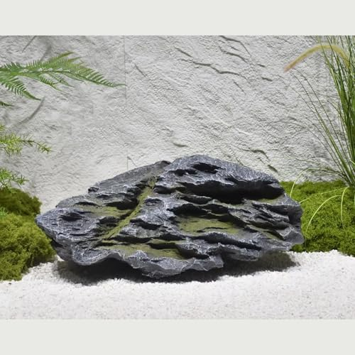 Simulierte Steinlandgestaltung In Hofgärten, Unregelmäßige Glasfaserlandschafts-Steinschnitzereien, Gartenhohle Steinsteine Im Freien, Home Green Plant Companion, Kreativer Gartenstein Für Den Balkon(