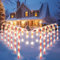 FWLWTWSS Solar Christmas Lights Outdoor With 8 Modes, 12 PCS Decorations, LED Powered, Xmas and Garden Lights for Yard Patio Pathway Decoration