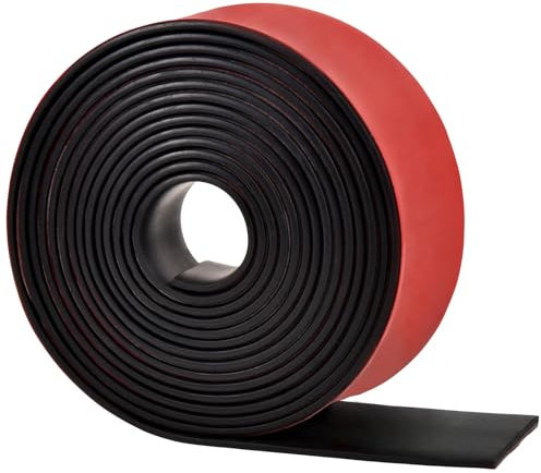 kingsea Bande Caoutchouc Adhesif,Tapis Caoutchouc Néoprène 100mm×2mm×3m,Feuille de Caoutchouc,Bande Caoutchouc Solide,Coussin Amortisseur