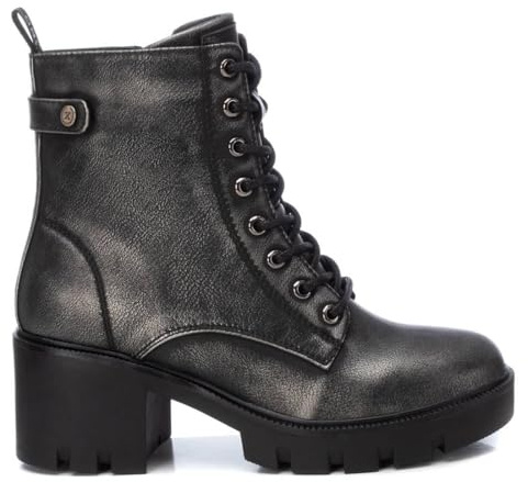 XTI - Botín Mujer Plomo - Calzado Cómodo y Versátil - Moda casual - Modelo 14298302 (Talla 39)