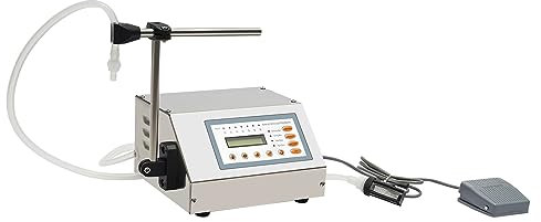 Flüssigkeitsfüllmaschine mit Fußpedal, Abfüllmaschine für flüssigen Saft, CNC, 30 W, geeignet für die Kosmetikindustrie in der Lebensmittel- und Getränkeindustrie