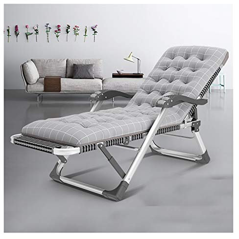 Relaxsessel, Deluxe-Übergröße, gepolsterter Liegestuhl, Lounge-Klappstuhl für den Außenbereich, Liegestühle für Camping, Garten, Terrasse, Rasen, Liegestuhl für die Terrasse, tragbar