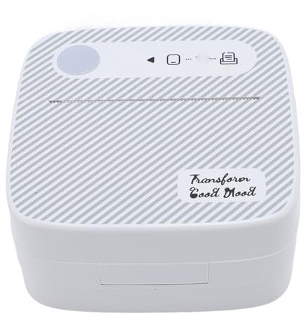 Tragbarer Aufkleber Drucker Thermal -Etikett -Maker -Maschinen -Macher -Aufkleber -Druckgerät mit 5 Rollenkleberpapier für Etikettennotizen Memos QR -Codes