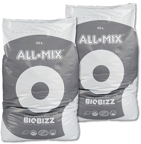 Wohnkult Biobizz 2 x 50 l All-Mix Pflanzenerde Pflanzsubstrat Grow Erde