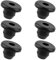 BOXOB 6pcs Rubber Jack Oil Plug, 0.33in Flat Head Waterproof Black Rubber Hydraulic Horizontal Floor Bottle Jack Oil Filler Plug Replacement Accessories
