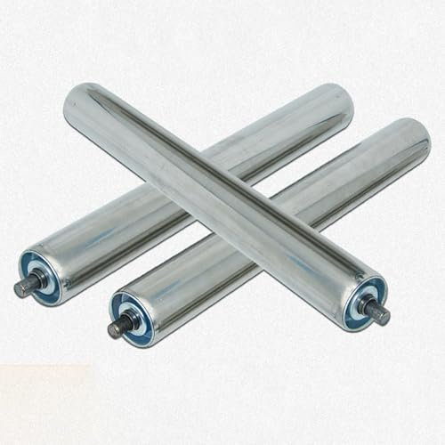 Set di 3 rulli per trasportatori resistenti, diametro 6,1 cm, per trasportatori da 101,6 a 20,3 cm, rulli di ricambio per trasferimento di materiale liscio