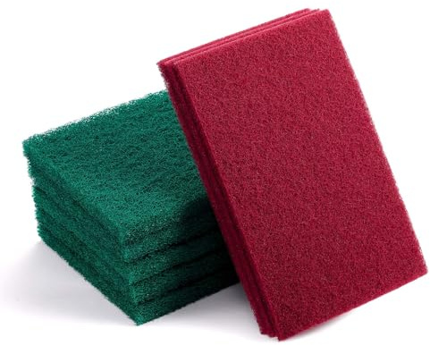 Pronese Abrasive Sanding Pads 150x230mm, P180/P320 Wet Dry, for Wood Metal | 8 Pieces | 5×P180 + 3×P320 | 15×23cm | 1–1.5cm Thickness | Stainless Steel Cleaning | Rust Removal | Wood Finishin