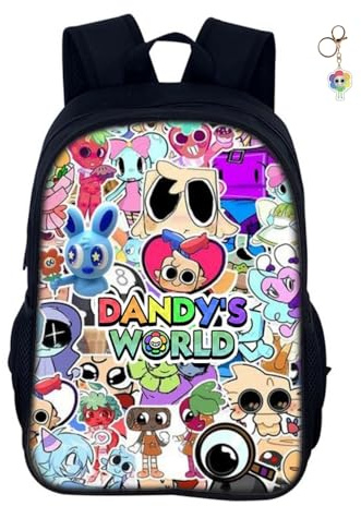 Rucksack mit Anime-Spielwort, 40,6 cm, 3D-Druck, Cartoon-Schultaschen für Grund- und Mittelschüler und Spiel-Fans, Teenager, Geburtstagsgeschenk, e, 18in