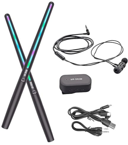 Generic Batterie compacte Air avec câble audio et baguettes pour enfants et adultes, sans pédale