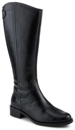 Pavers Leather Standard Calf Fit Long Boots - Black Size 4