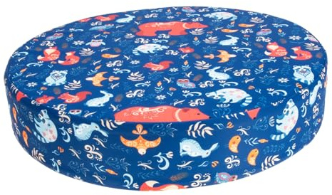 Sitzerhöhung für Kleinkinder, Blau, Leicht und Tragbar | Schaumstoff und Polyesterfaser, Reißverschluss, Abwischbar, für Spielen und Füttern, Klein
