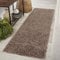 Serdim Rugs Living Room Hallway Runner Shaggy Rugs, Polypropylene, D.Beige, 60x220cm(2 x7'3)