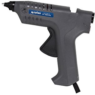 Cofan Pistola elettrica per colla a caldo Ø 12 mm | Pistola per silicone caldo | Sistema di temperatura costante a 165 °C
