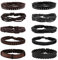 MILAKOO Unisex Damen Herren Armbänder Punk Lederarmband Armband für Männer geflochten Armband