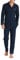 DAVID ARCHY Pigiama da Uomo in Cotone Pigiama da Notte Camicia a Maniche Lunghe e Pantaloni Lounge con Tasche con Bottoni, Morbido e Confortevole