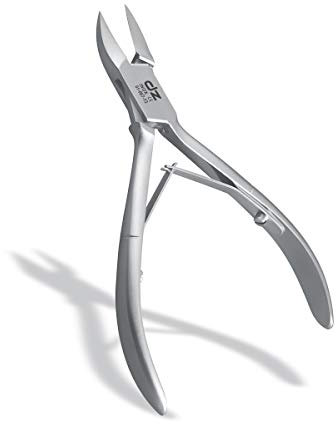 DZ - Pinza angolare con lama ricurva – per lavori fino alla piega delle unghie e agli angoli – Strumento per podologia.