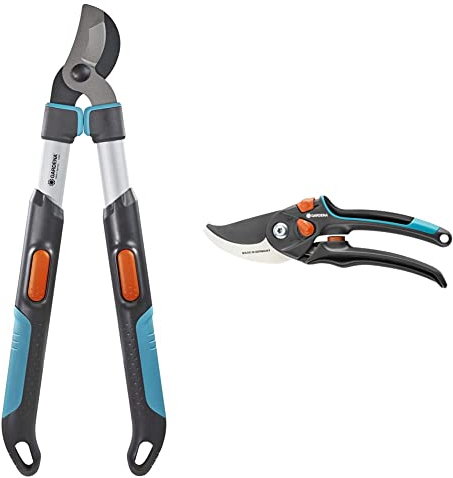 Gardena TeleCut 520-670 B Astschere: kompakte Bypass-Baumschere & Gartenschere B/S XL: Pflanzenschonende Baumschere mit Bypass-Schneide für Äste und Zweige, max. Schneid-Durchmesser 24 mm