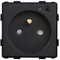 BSEED Prise murale wifi Prise FR Prise 16A bouton de fonction noir 86mm