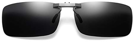 DAUCO Polarisierte Sonnenbrille Clip Nachtfahrbrille Clip Nachtsicht-Fahren und Freien und Sport brillen clip Blendschutz UV-Schutz