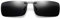 DAUCO Polarisierte Sonnenbrille Clip Nachtfahrbrille Clip Nachtsicht-Fahren und Freien und Sport brillen clip Blendschutz UV-Schutz
