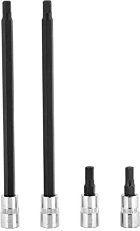 BRAZEN 5mm Hex Bit Socket/Allen Driver Four Pack (1/4 Drive, Multi Length)