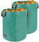2x 500 Liter Gartensack Gartenabfallsack mit 4 Griffen Laubsack aus robustem Polypropylengewebe (PP) Stärke 150g/m²