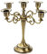 YOUEON 5 Arm Candelabra, 26 cm Antique Bronze Candle Holder Bronze Candelabras Candlestick Holder for 2.5 cm Diameter Pillar Candles, Taper Candles Holder, Decoration, Wedding