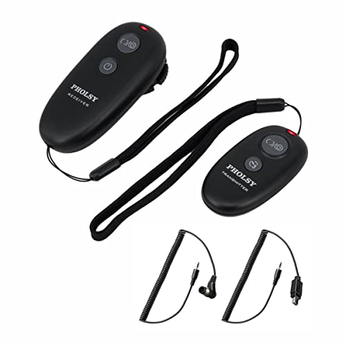 PHOLSY 262ft Disparador Remoto Disparador Inalámbrico con 2 Cables para Nikon D5600 D7500 D5500 D5200 D500 D810 D3100 D3200 D3300 D5100 D5300 Coolpix P1000 D7100 d850 Z6 ll Z7II Z9 D7000 D750 D810