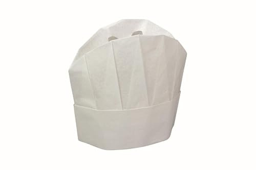 Schneider 120200 Kochmützen Standard, Weiß, Neutral, Höhe 216 mm, 250 Stück