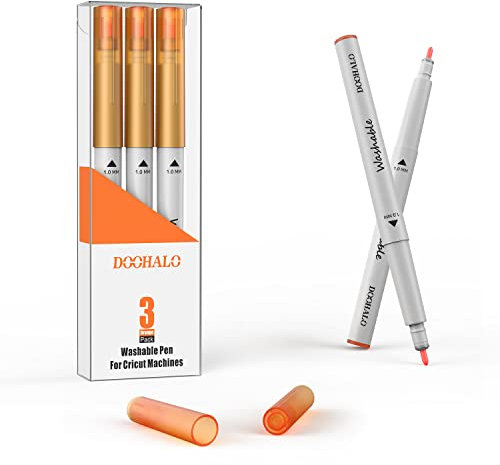 DOOHALO Waschbarer Stoffstiftmarker für Cricut Maker 3/Maker/Explore 3/Air 2/Air 1.0 Maltipps, Stoffmarker zum Nähen, kompatibel mit Cricut
